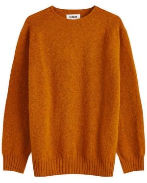 YMC Suedehead Crew Knit - Brown