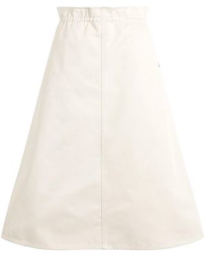 Maison Margiela Mm6 Midi Skirt - Natural