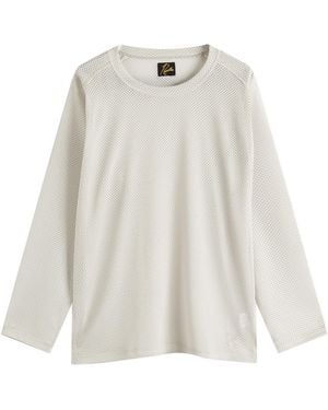 Needles Mesh Long Sleeve T-Shirt - White