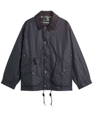 Barbour Heritage+ Modified Endurance Wax Jacket - Black