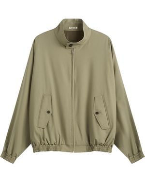 AURALEE Tropical Wool Zip Blouson - Green