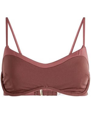 Tala Contrast Underwired Bikini Top - Purple