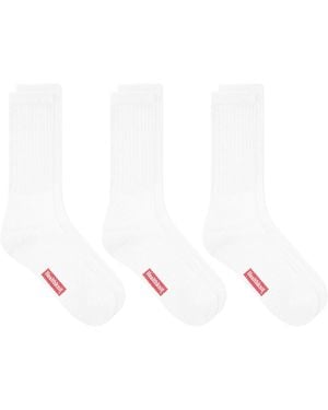 Healthknit Crew Sock - White