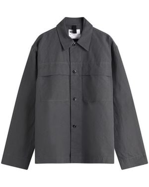 MHL by Margaret Howell Storm Flap Shirt - Black