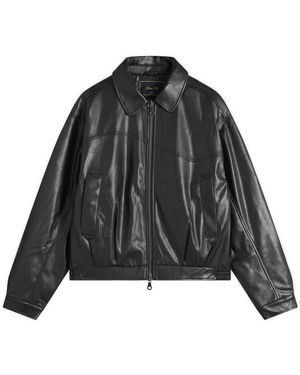 Dime Debossed Wavy Jacket - Black