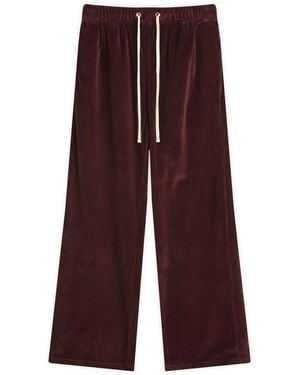 Les Tien Velour Relaxed Pant - Purple