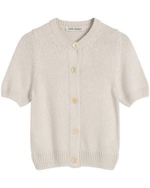 Our Legacy Shrunken Cardigan Top - Natural