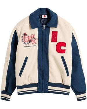 ICECREAM Checkout Varsity Jacket - Blue