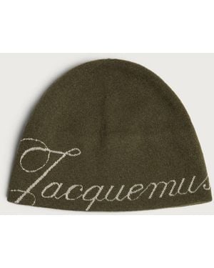 Jacquemus Script Logo Beanie - Green