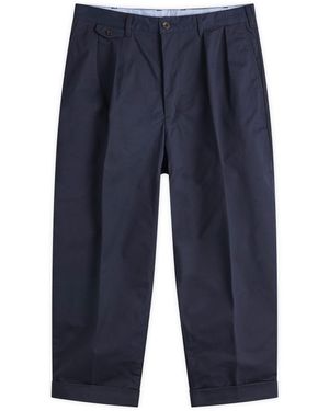 Beams Plus 2 Pleat Chino - Blue