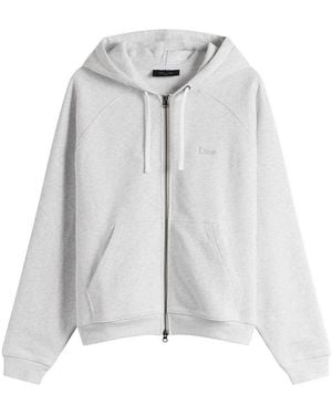 Dime Classic Small Logo Zip Hoodie - Grey