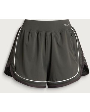 Tala Skinluxe Contrast Retro Run Short - Brown