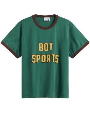 le PERE Boy Sports Ringer Tee - Green