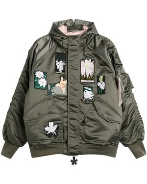 Cecilie Bahnsen X Alpha Industries N-2B Patch Jacket - Green