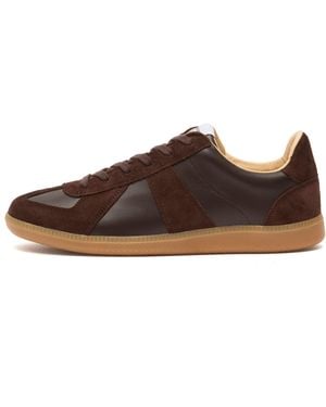 Novesta Gat Leather Trainers - Brown