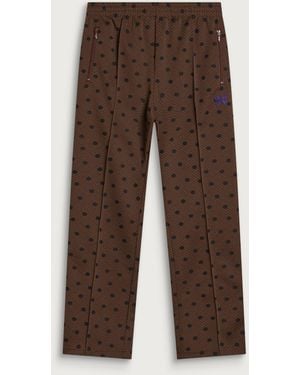 Needles Poly Jacquard Track Pants - Brown