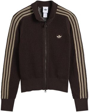 adidas Crochet Track Top - Black