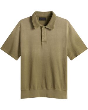 Les Tien Pique Cotton Tennis Polo Shirt - Green