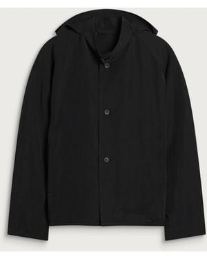 Homme Plissé Issey Miyake High Collar Jacket - Black