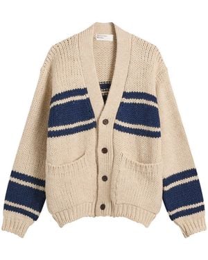 Universal Works Langdale Chunky Knit Cardigan - Blue
