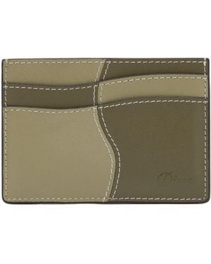Dime Wave Leather Cardholder - Green