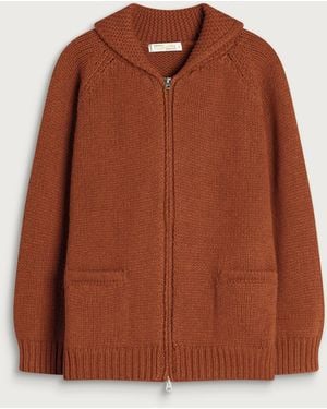 FRIZMWORKS Heavy Cowichan Cardigan - Brown