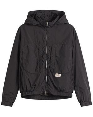 RANRA Purs Padded Nylon Hoodie Jacket - Black
