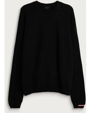 Moncler Wool Crew Neck Sweater - Black