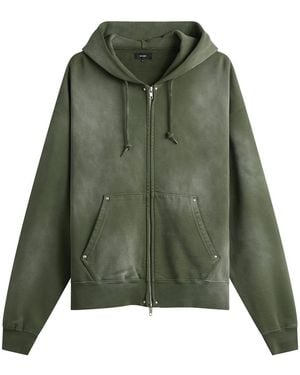 Beams Plus Fade Rivet Zip Hoodie - Green