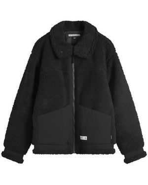 Neighborhood Boa Fleece B-3 Type Jacket - Black
