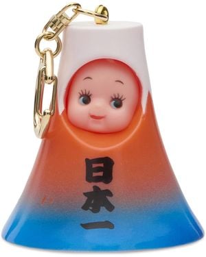 BEAMS Japan Mt Fuji Kewpie Doll Key Chain - Blue