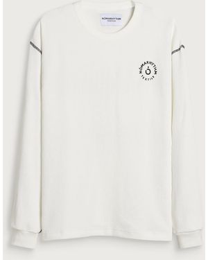 Nomarythm Textile Waffle Longsleeve T-Shirt - White