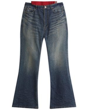 Balenciaga Denim Layered Jeans - Blue