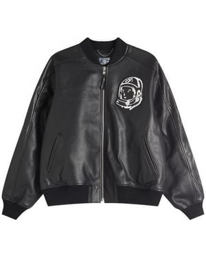 BBCICECREAM Og Astro Leather Bomber Jacket - Black