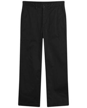 Nanamica Wide Straight Chino Trousers - Black