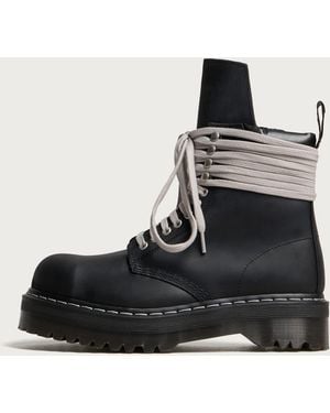 Rick Owens X Dr. Martens Quad Sole Steel Toe Boot - Black