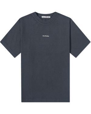 Acne Studios Extorr Stamp Logo T-Shirt - Black