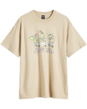 Brain Dead Mystical Printed Crewneck T-Shirt - Natural