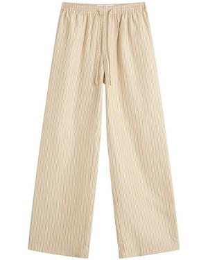 Rohe Wide Leg Silk Trousers - Natural