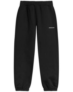 Annie Hood Mini Logo Cuffed Joggers - Black