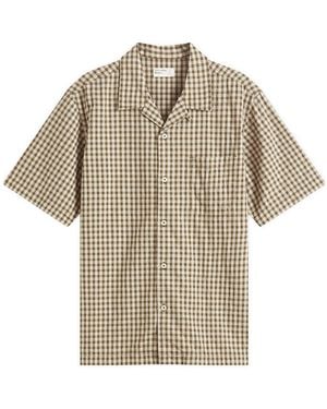 Universal Works Dobby Check Road Shirt - Natural
