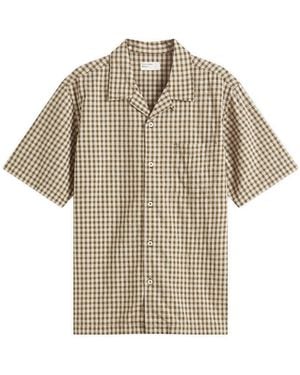 Universal Works Dobby Check Road Shirt - Natural