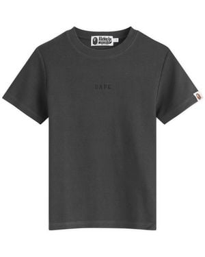 A Bathing Ape Pigment Dyed Rib T-Shirt - Black
