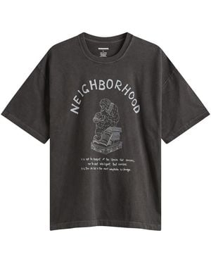 Neighborhood Ss-11 Pigment Dyed T-Shirt - Black