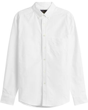 Portuguese Flannel Belavista Button Down Oxford Shirt - White