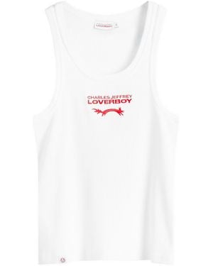 Charles Jeffrey Logo Tank Top - White