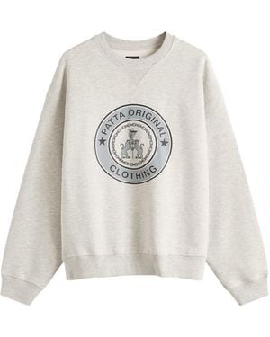 PATTA Marina Crew Neck Sweatshirt - White
