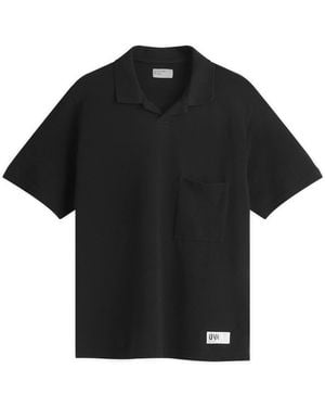 Universal Works Pique Vacation Polo - Black
