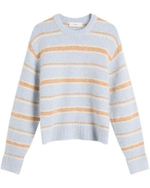 DUNST Fuzzy Knit Jumper - White