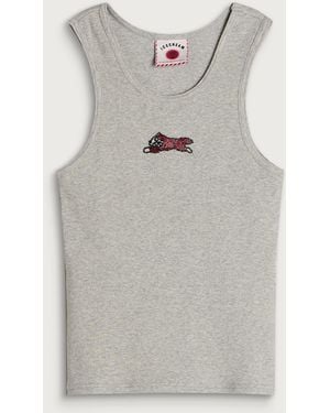 ICECREAM Beaded Running Dog Vest - Grey